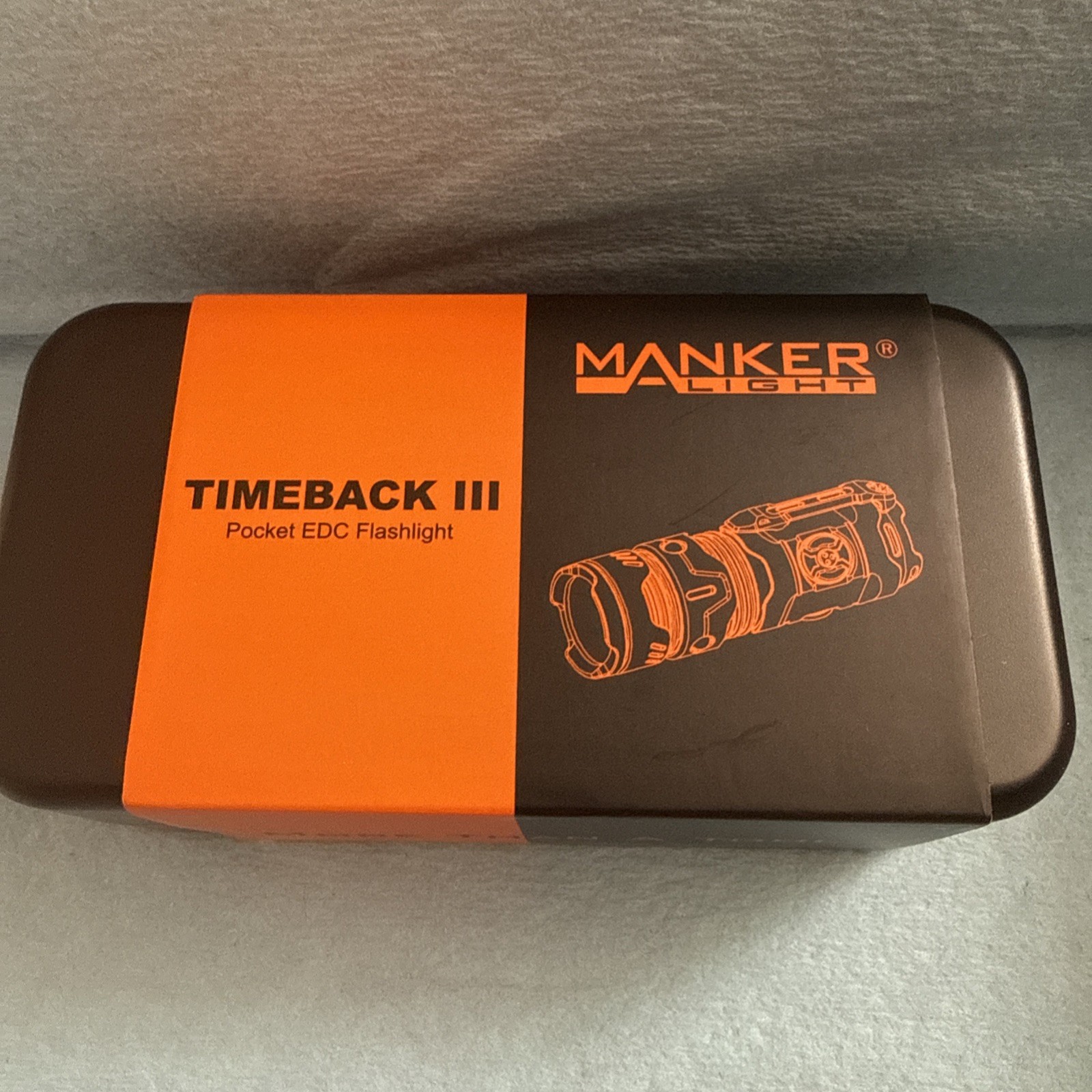 Manker Timeback III Titanium Flashlight 2500LM Cool White USB Recharge