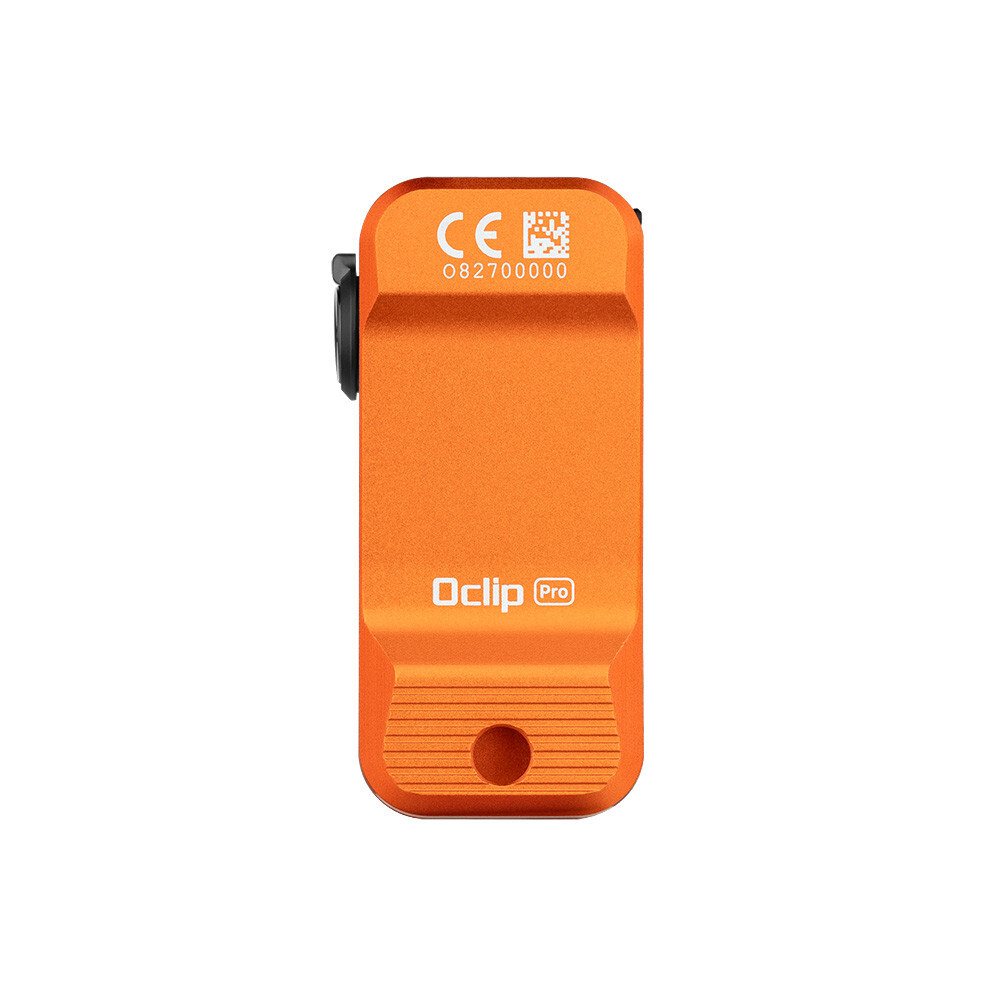 Olight Oclip Pro Orange Clip on Flashlight, Floodlight Spotlight/Red Light, 500L