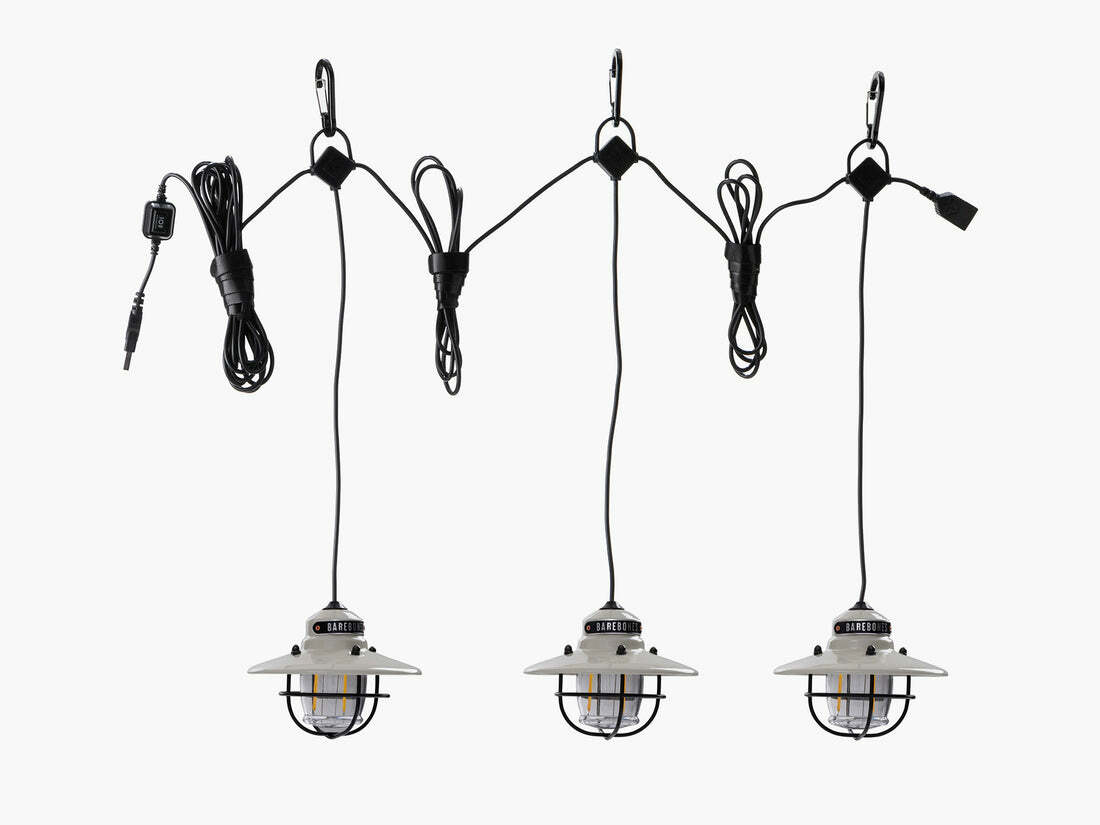 Barebones Living Edison String Light Powder-Coated Steel / Acrylic Construction