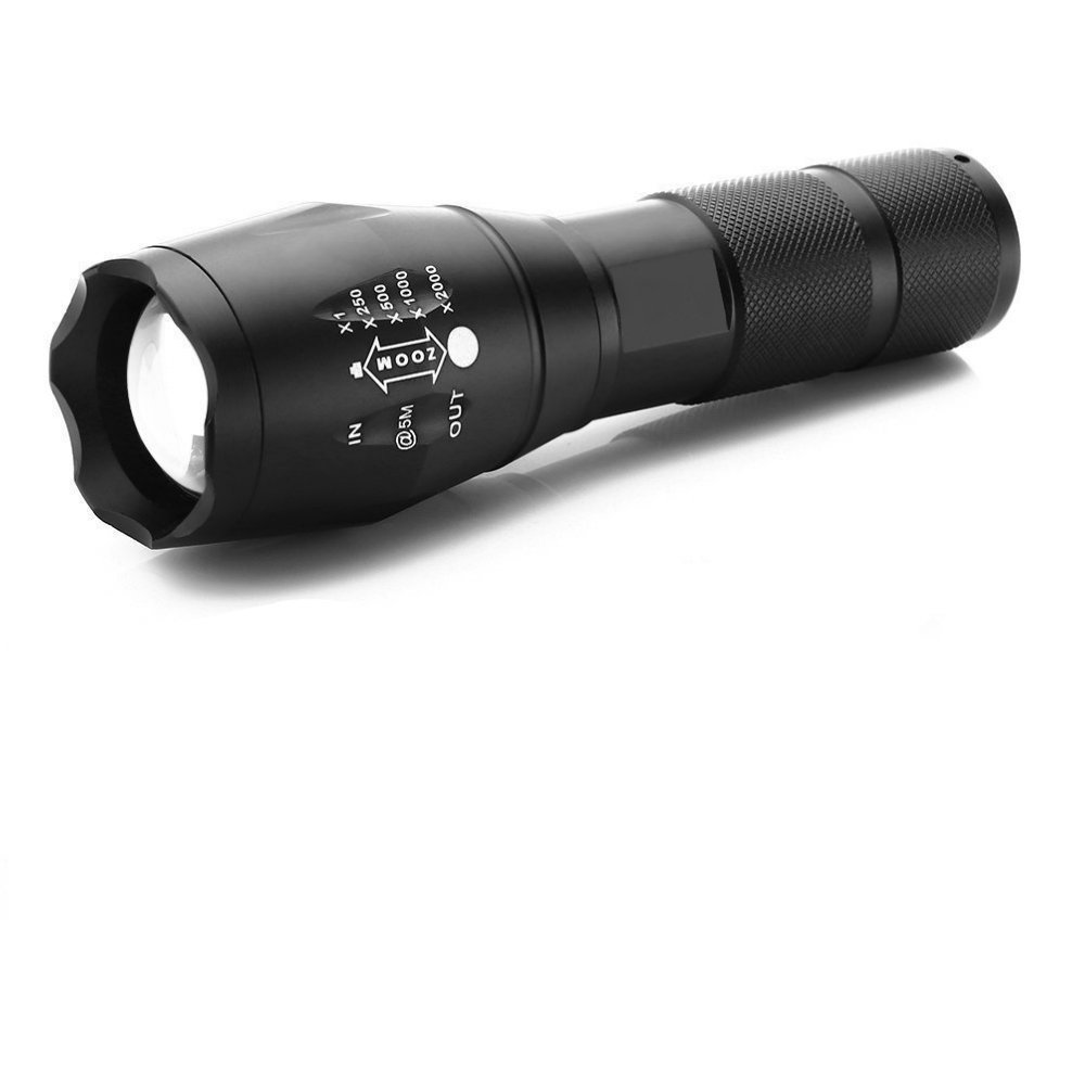 9000LM XML T6 LED Tactical Police Military Flashlight 18650 Battery Charger Case