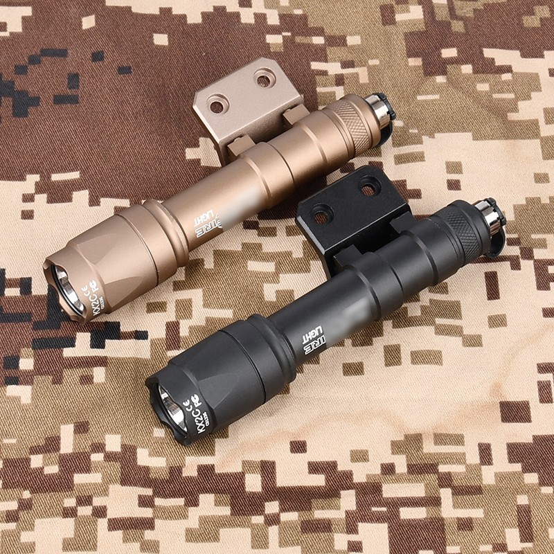 WADSN M300A/M600C Tactical Flashlight&Metal CNC Offset Mount Base Rail Bracket
