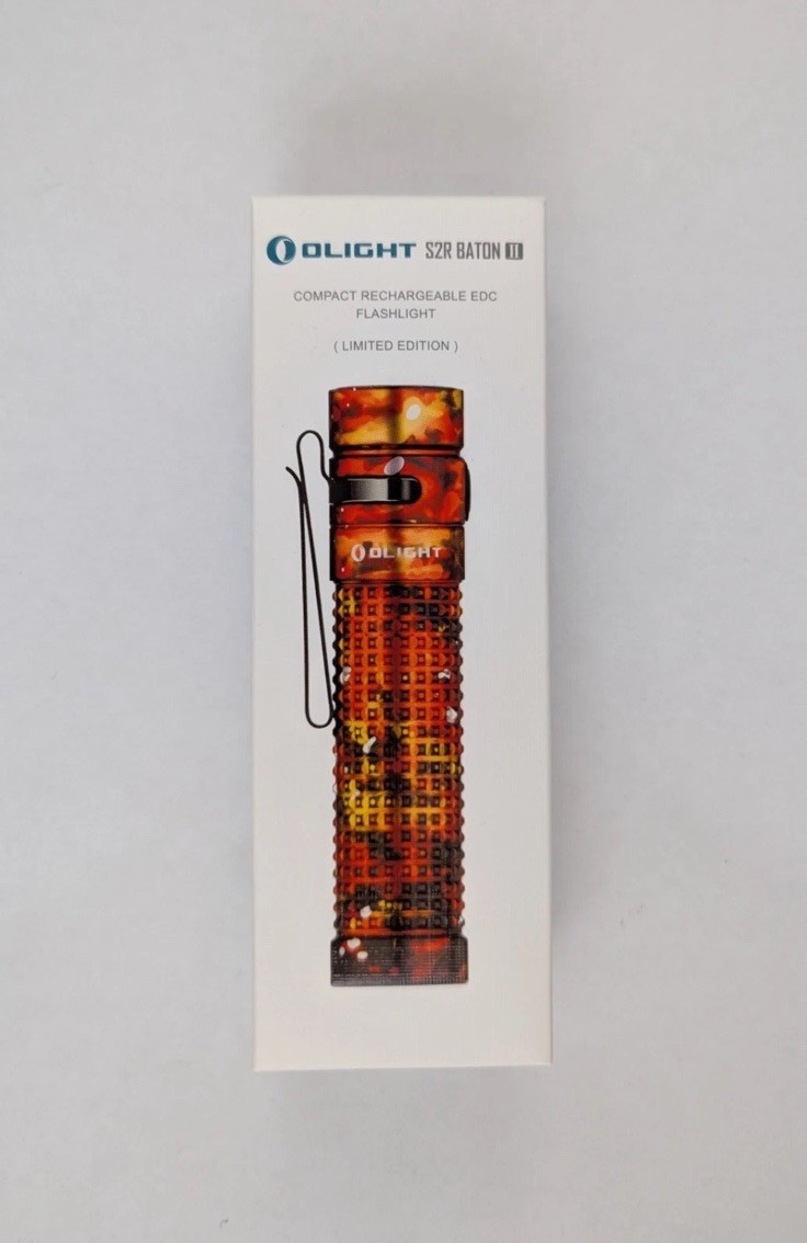 Olight S2R Baton II Lava Camouflage 1150 Lumens LED Flashlight, Limited Edition