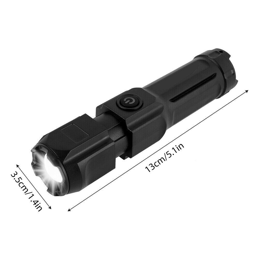 Rechargeable 990000LM LED Flashlight Tactical Police Super Bright Torch Zoomable