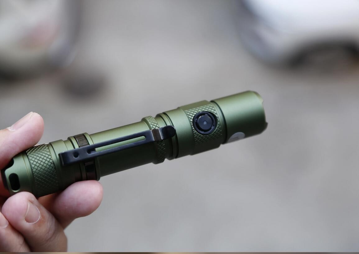 Manker Light MC11-III Dual Switch Tactical Flashlight 1400Lumen SFT25R-LED Green