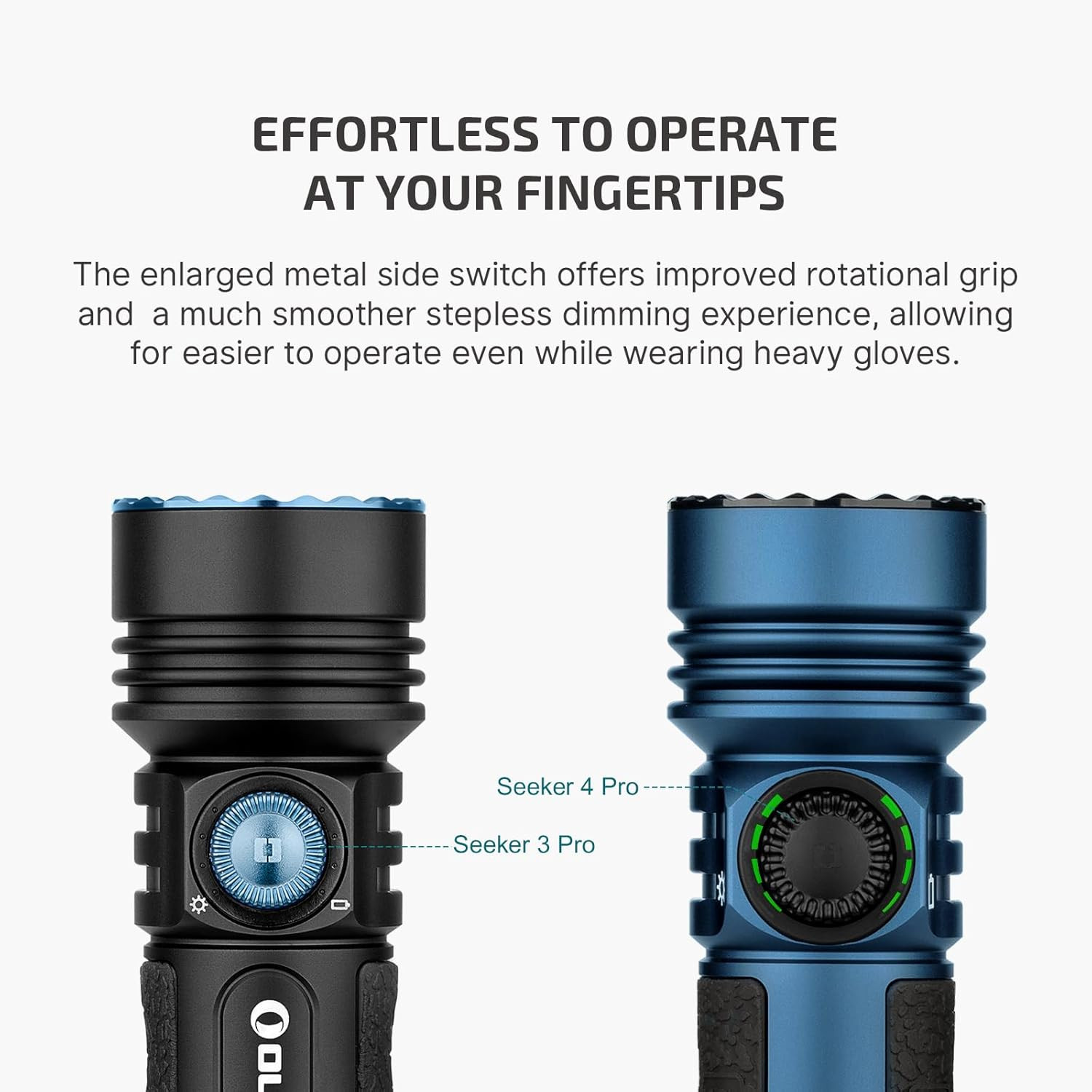 Seeker 4 Pro Rechargeable Flashlights, 4600 Lumens High Powerful Bright Light wi