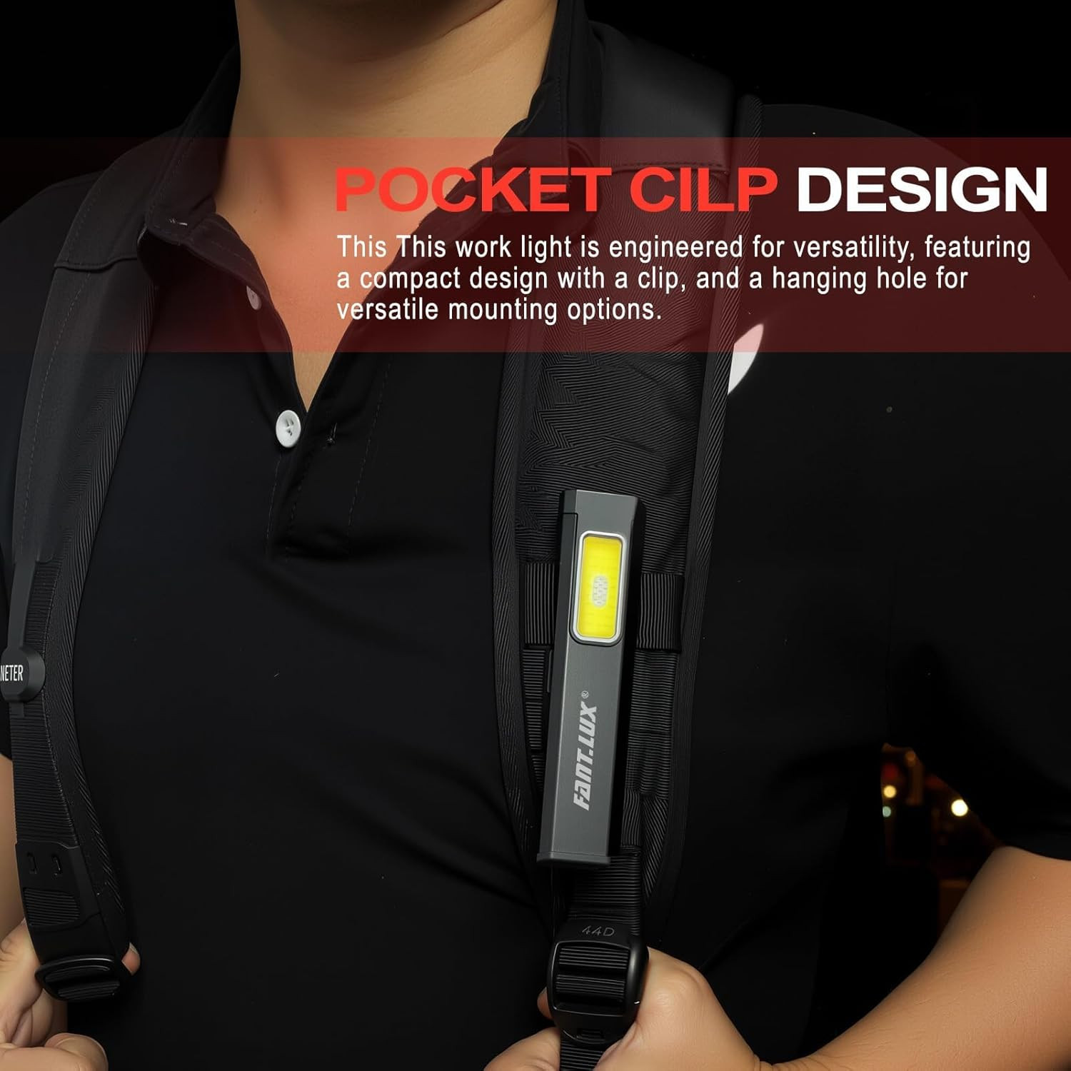 Pocket Flashlight, Compact Multi-Modes EDC Flashlights, USB-C Rechargeable, IPX4