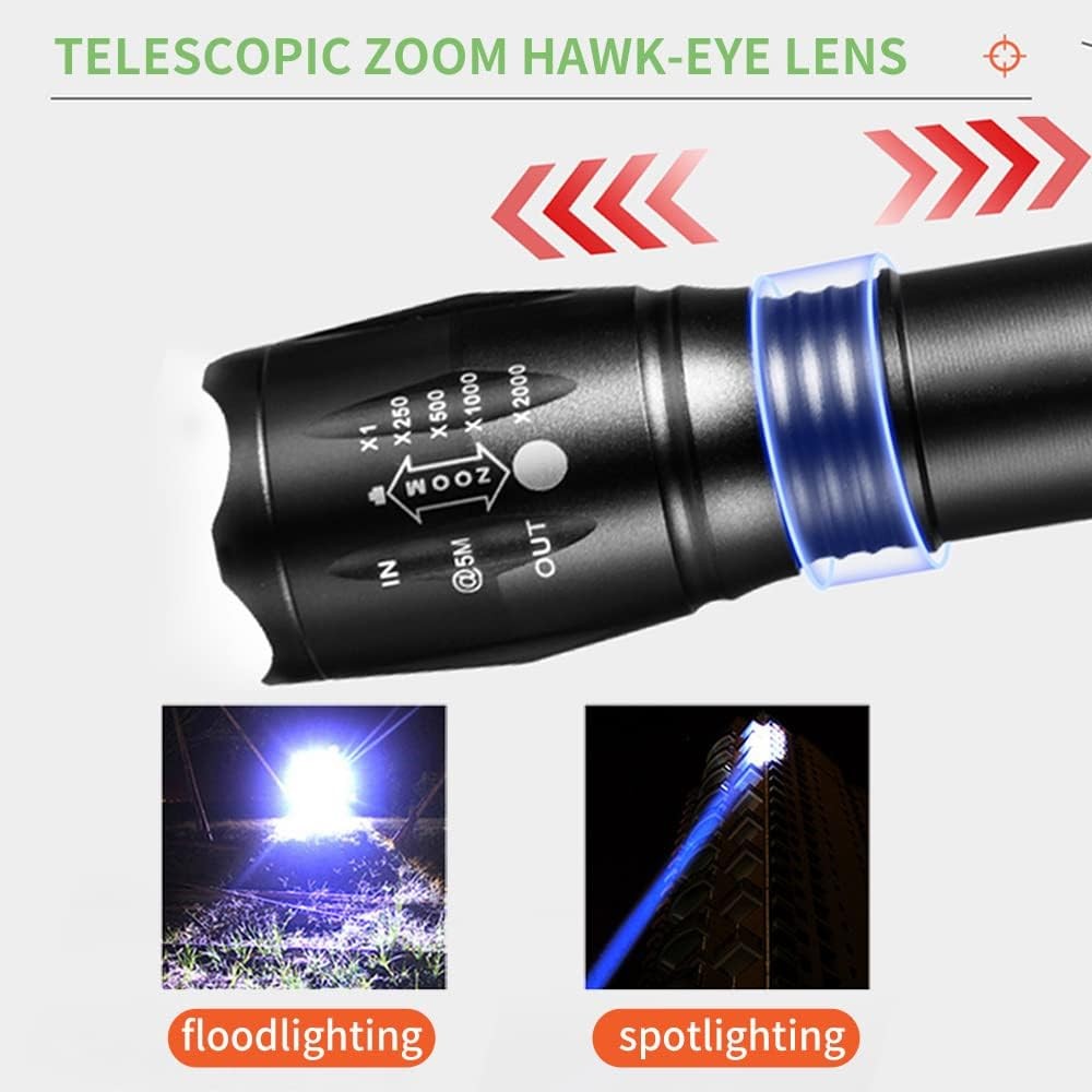UV Flashlight Black Light Super Bright 120000lm Torch Ultra Violet Lamp LED