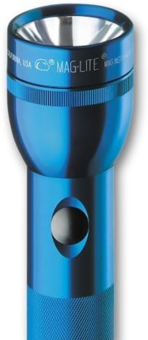 Reliable 2-Cell D Flashlight in Elegant BLUE – Ideal for Camping & Emergencies