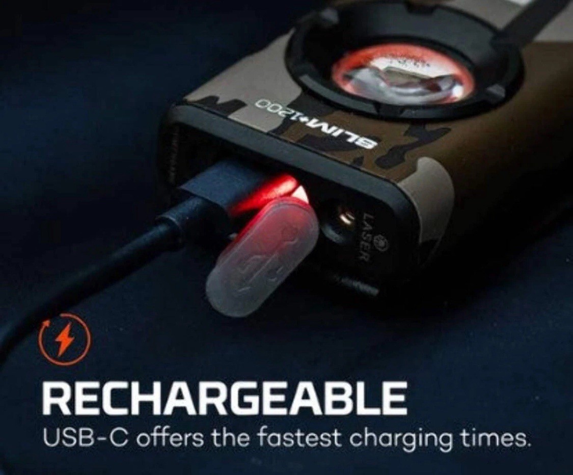 NEBO Rechargeable Flashlight and Power Bank 1200 Lumens with Laser Magnetic Clip