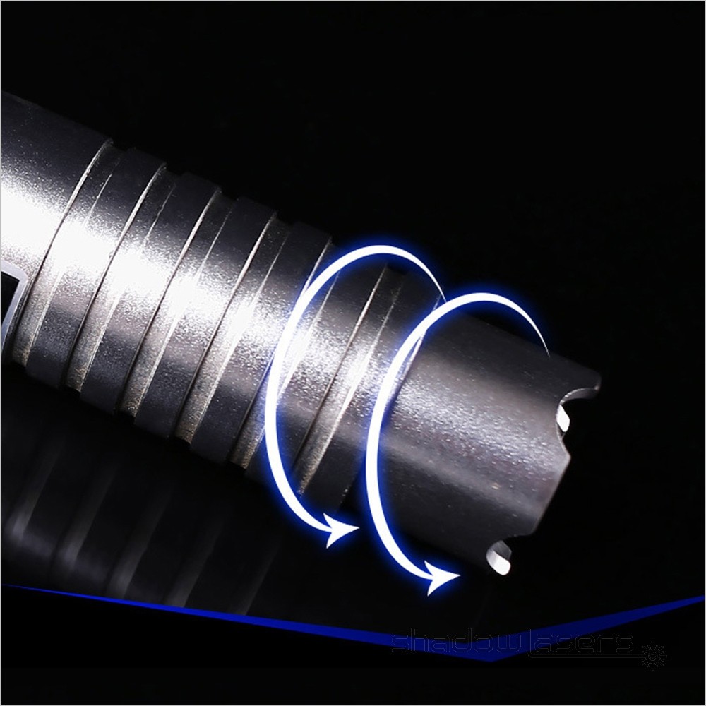 Green Laser Pointer Adjustable Focus 520nm Visible Laser Sight Flashlight