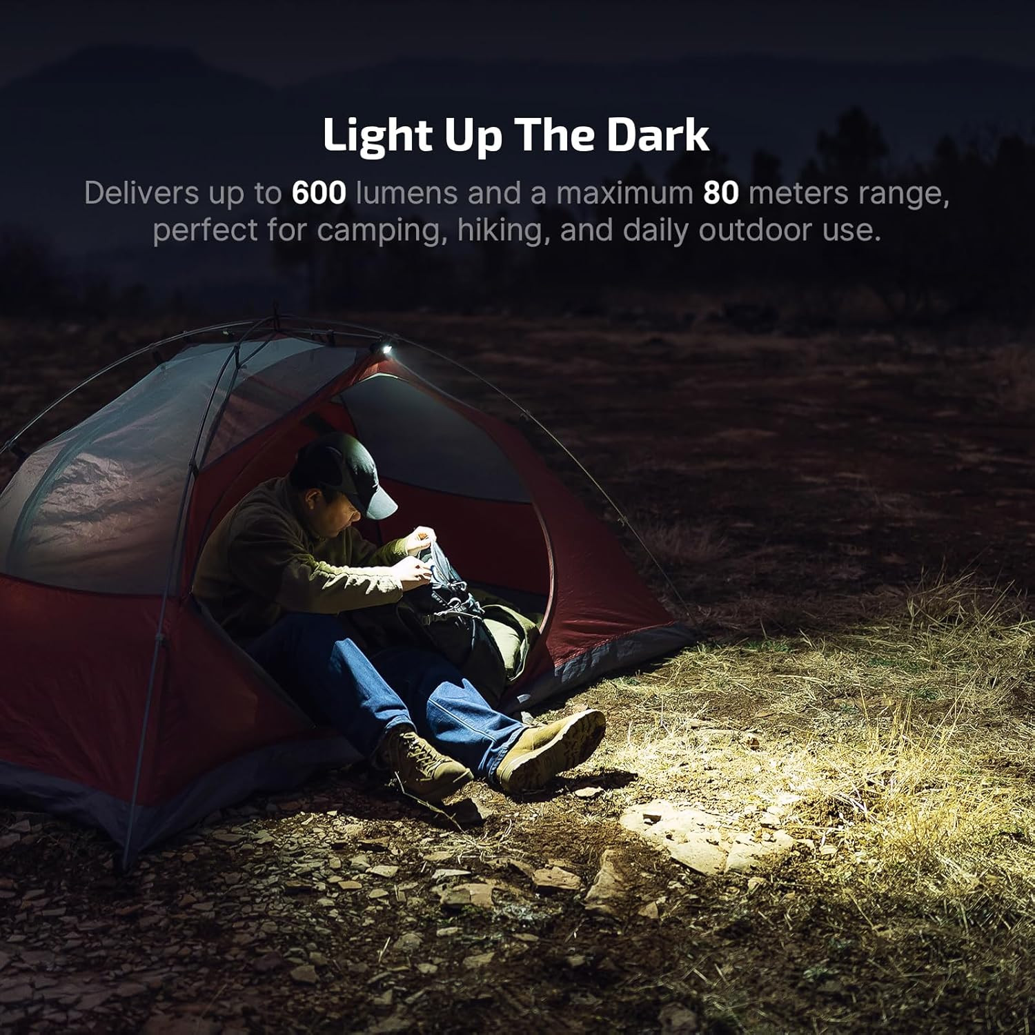Oclip Pro S EDC Flashlight Clip-On Light, 600 Lumens Type-C Rechargeable with Wh