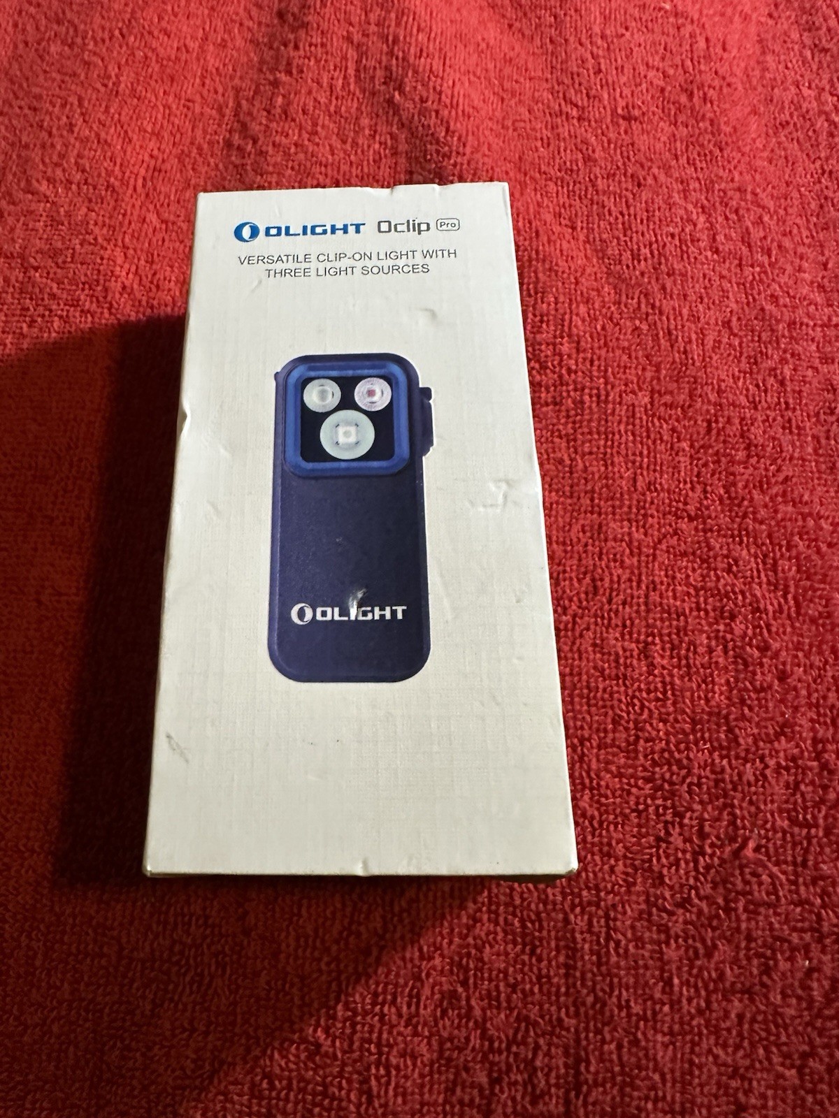 Olight Oclip Pro Clip-On Flashlight, Versatile Light with Three Light Sources