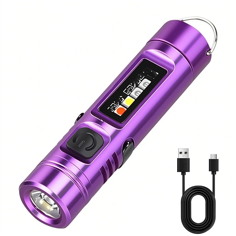 Rechargeable LED Flashlight Torch| Bright Compact Camping Emergency Light