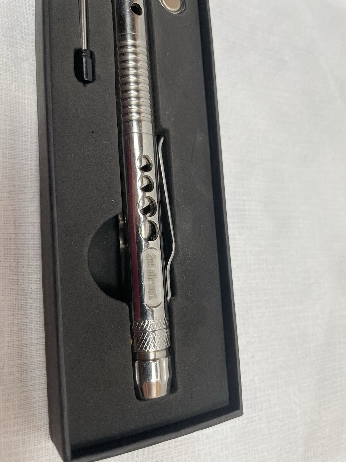 2CL DIRECT Stainless Steel Tactical Pen,Light,Glass Breaker,Multi Tool