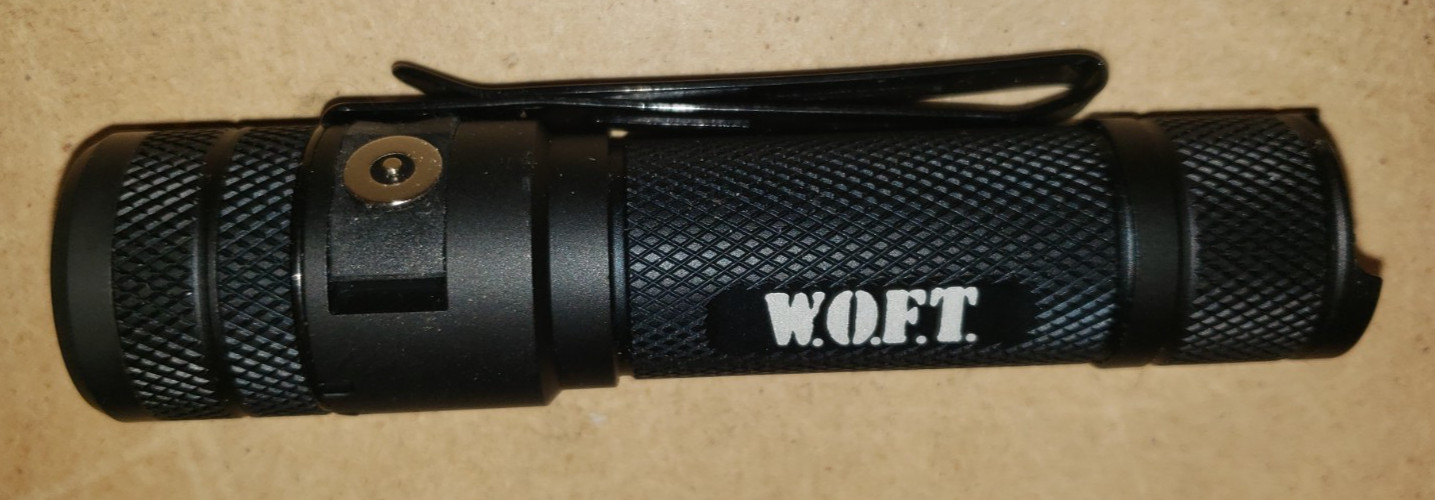 NEW POWERTAC WOFT TACTICAL EDC RECHARGEABLE LED FLASHLIGHT W.O.F.T. 1200 LUMENS