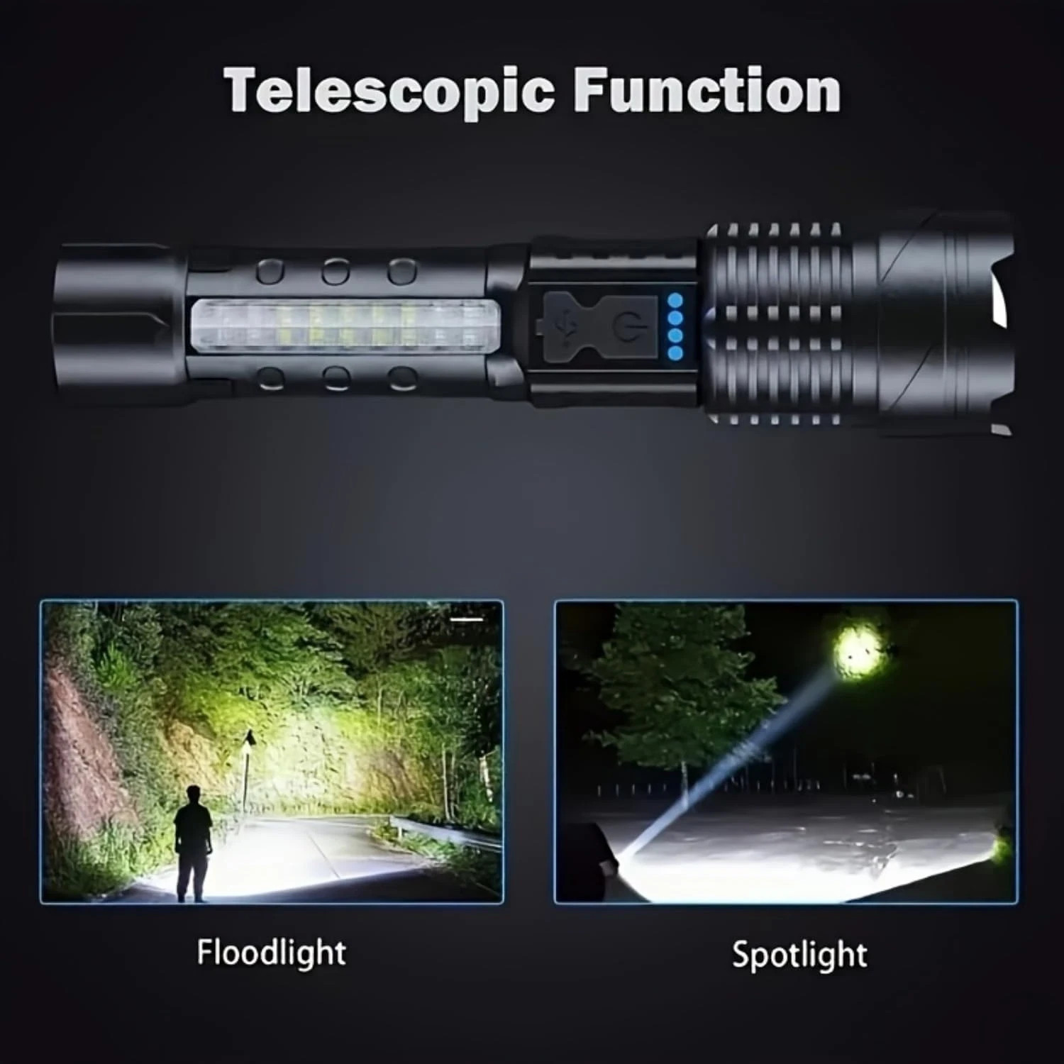 Gootatic Voltguard V95 Torch, 2 PCS Flashlights High Lumens