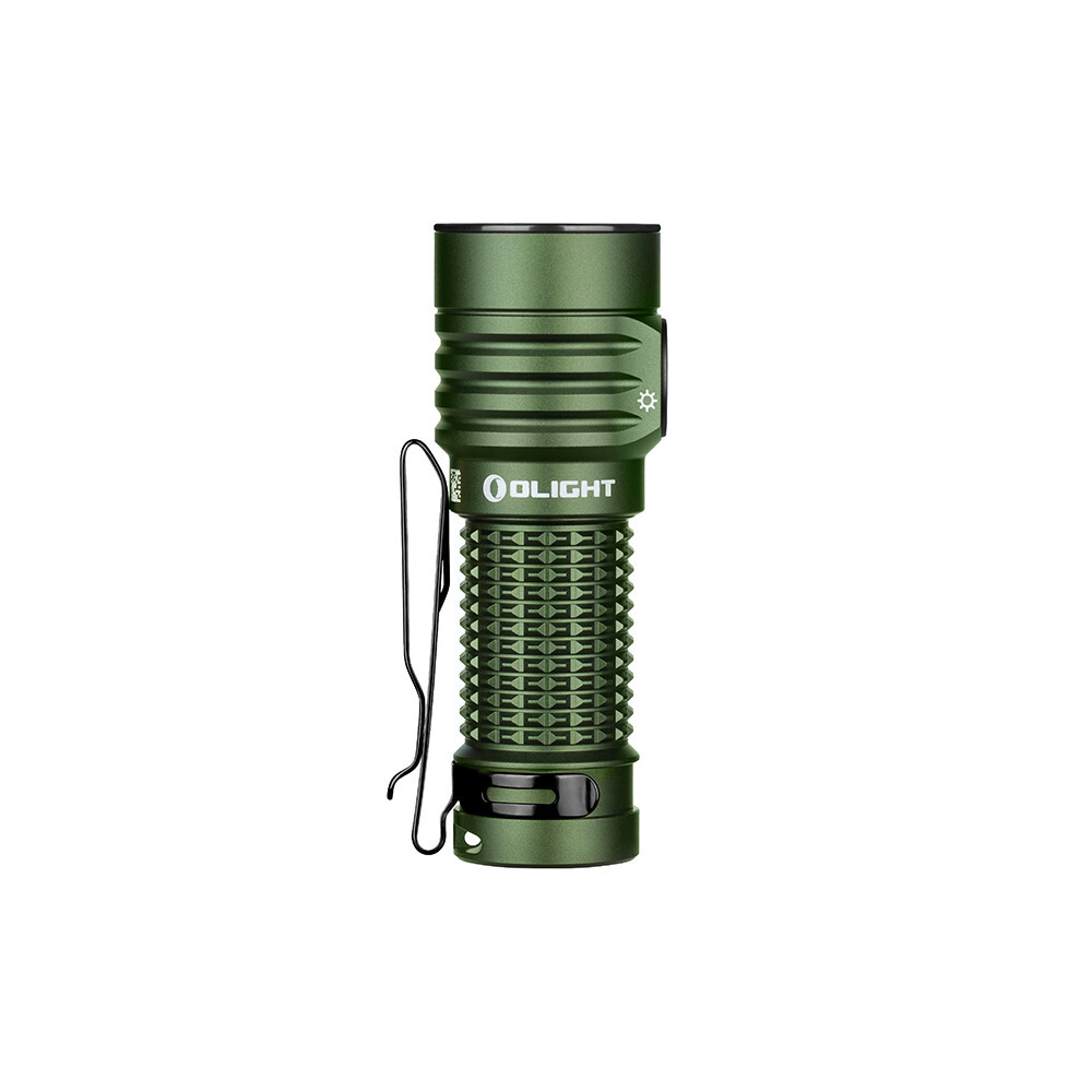 Olight Baton Turbo Compact EDC Flashlight, 510m Long-Range Beam, OD Green, 1000L