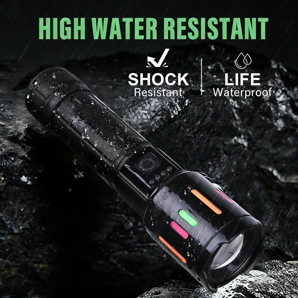 350000000 Lumen Super Bright LED Tactical Flashlight Rechargeable Work Light++=*