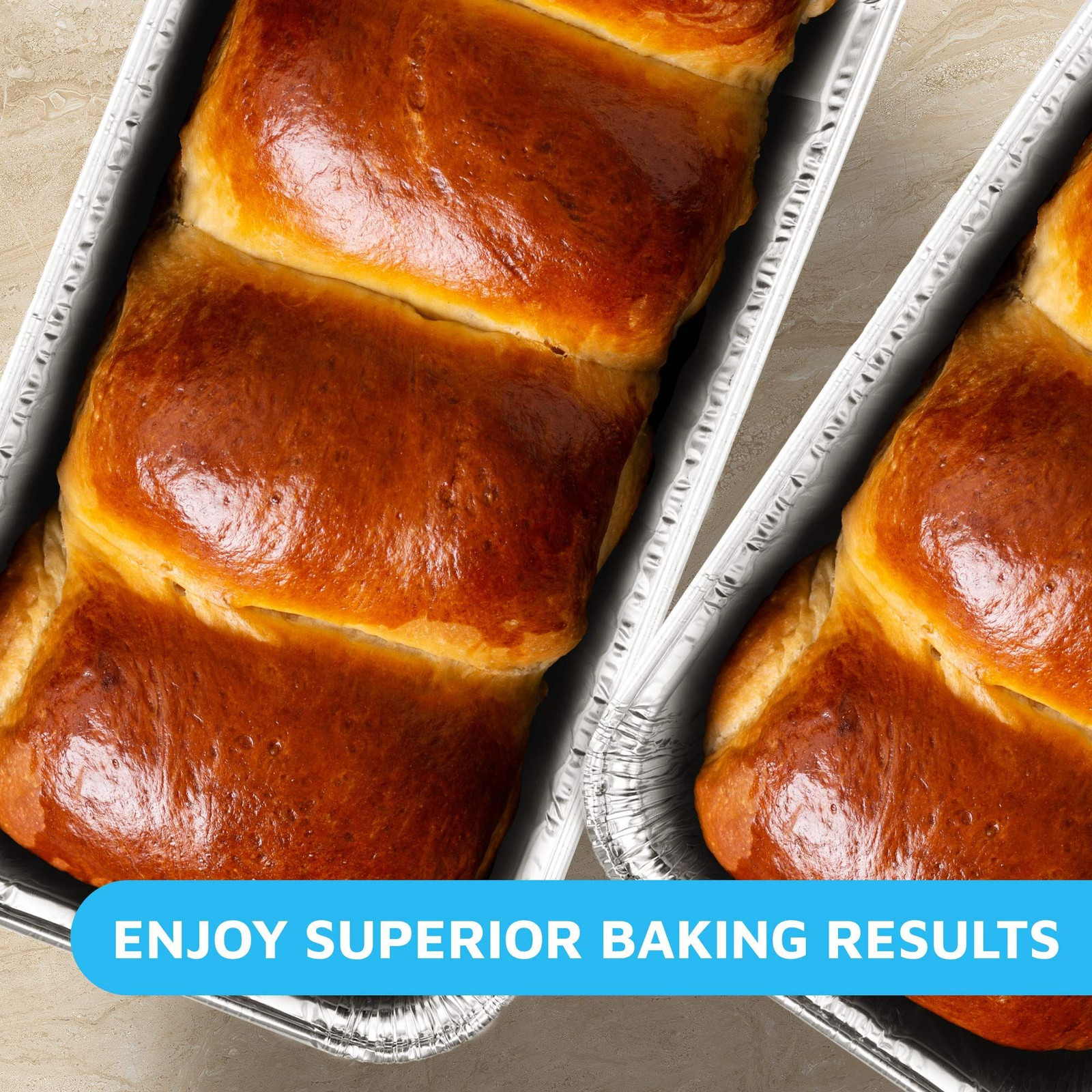 MontoPack Aluminum Mini Disposable Loaf Pans | Deep 1Lb 100 Pack, Aluminium