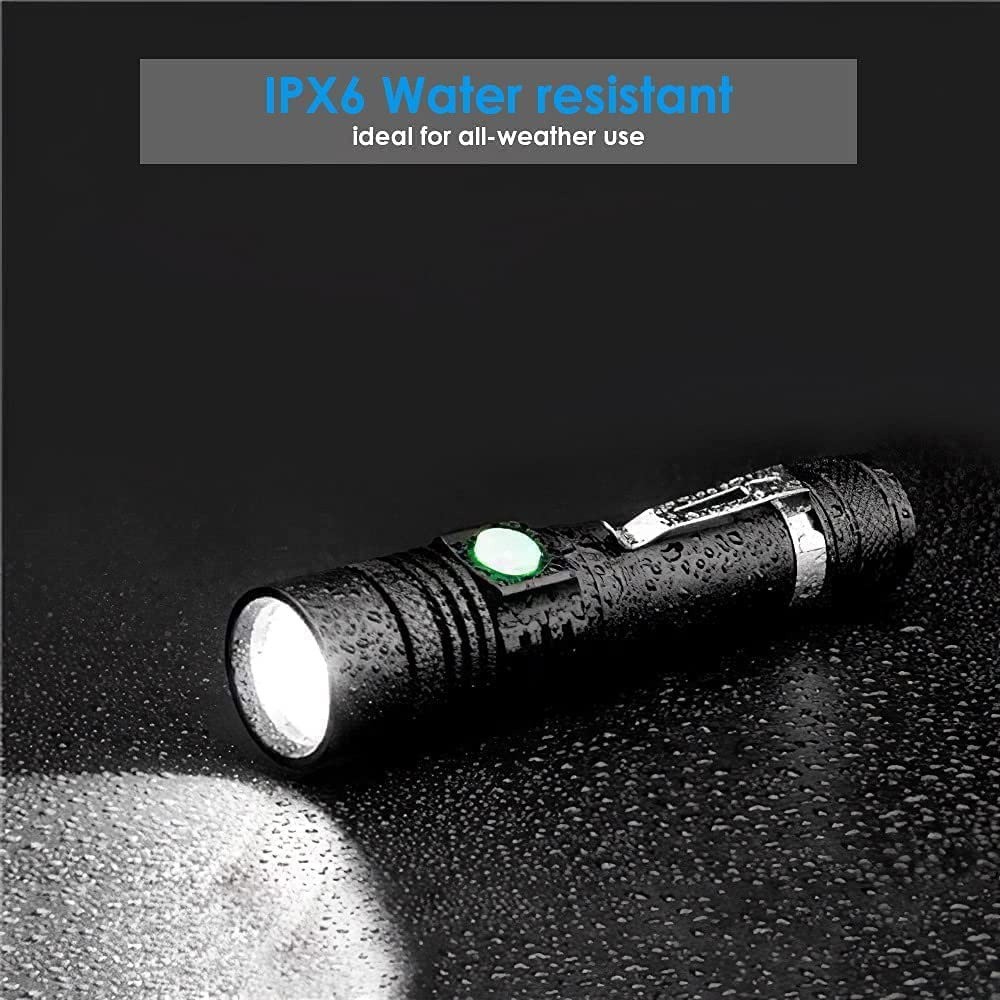 990000LM Rechargeable LED Flashlight Tactical Police Super Bright Torch Zoomable