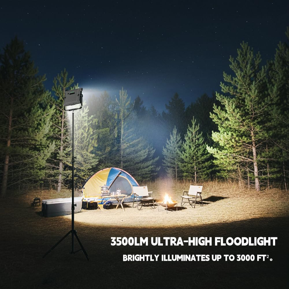 P8 Rechargeable Magnetic Work Light – 3500LM LED Lantern, 20000mAh Battery
