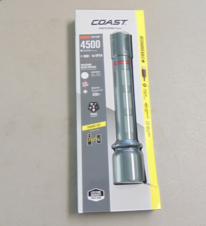 Coast Professional Series TP14R 4500 Lumen Focusing Beam Flashlight -SHIPS FREE