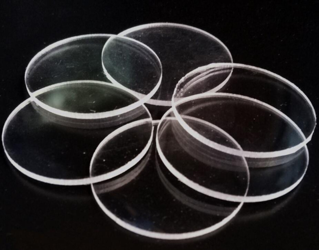 5pcs 20mm-100mm Transparent Acrylic PC Flashlight Lens Acrylic Round Sheet