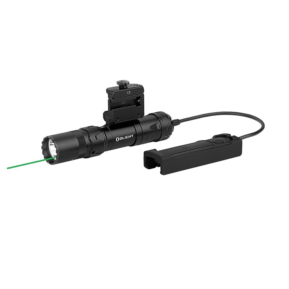 Olight Odin GL Mini 1000Lm Picatinny Mount Flashlight w/White LED & Green Laser