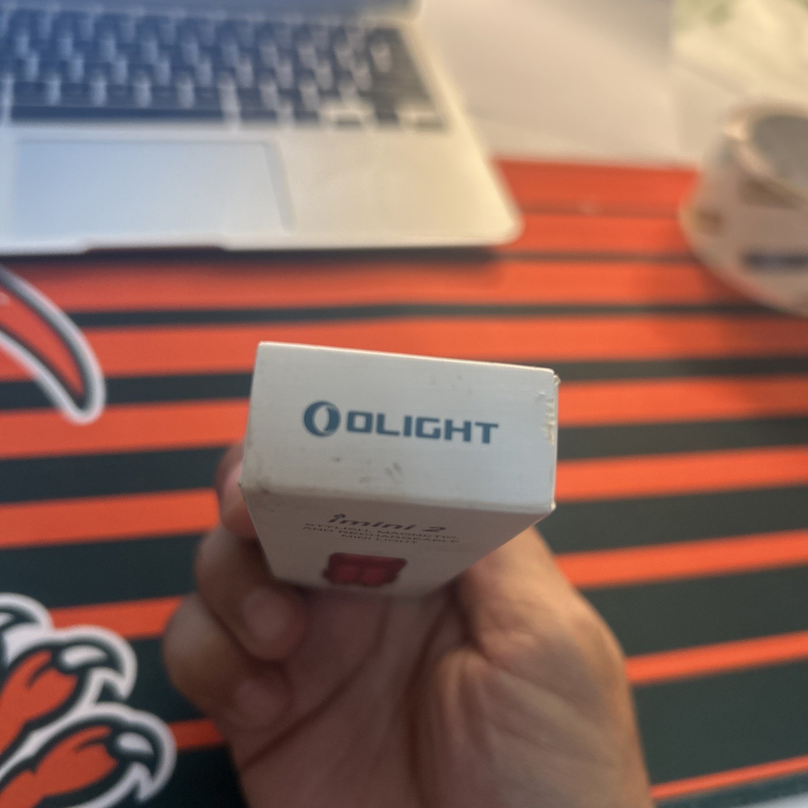 Olight imini 2 Passionate Red Rechargeable Keychain Flashlight, 50 Lumens