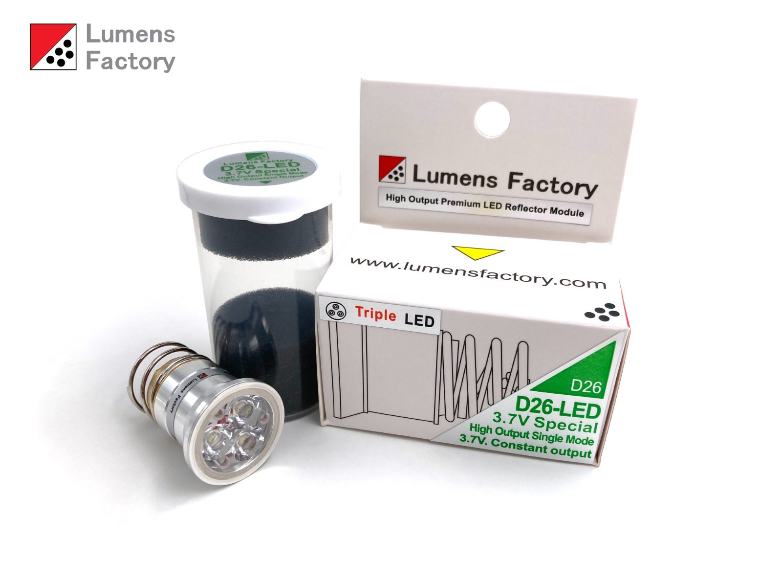 2.7-4.5V P60 TRIPLE LED Drop-in for Surefire G2 3P 6P C2 660 M951. WARM White