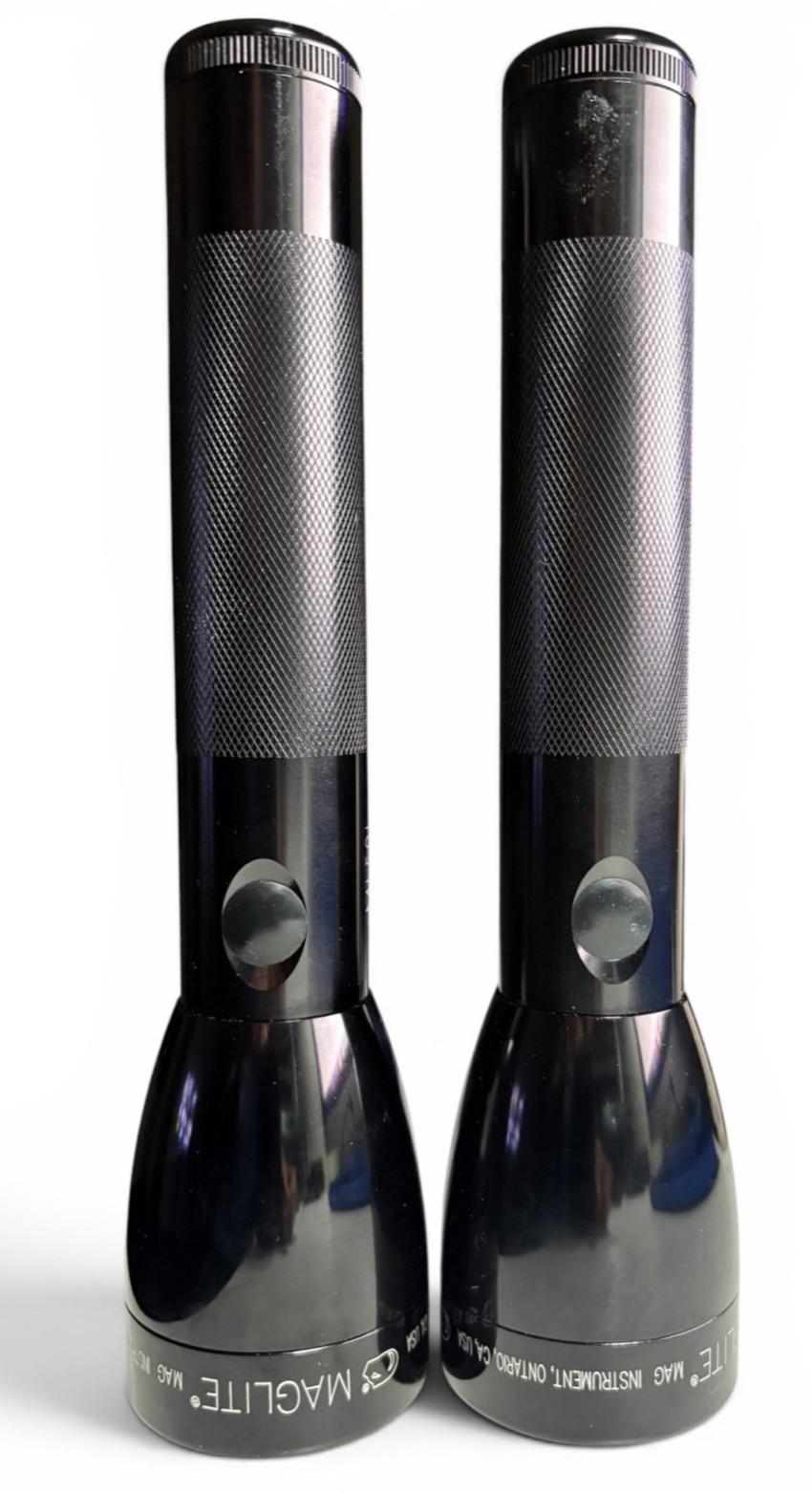 2 X Mag-Lite LED Flashlight __Model ML50L __LED Mag Instrument