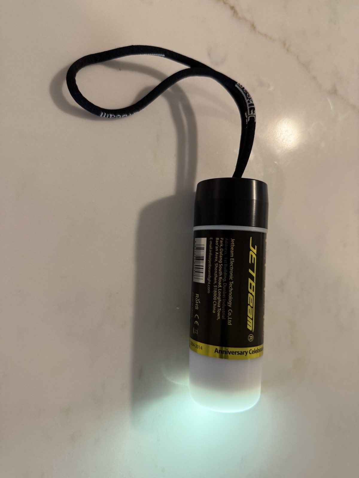Jetbeam TCR10 Titanium Limited Edition Flashlight w/ Clip & Accessories.