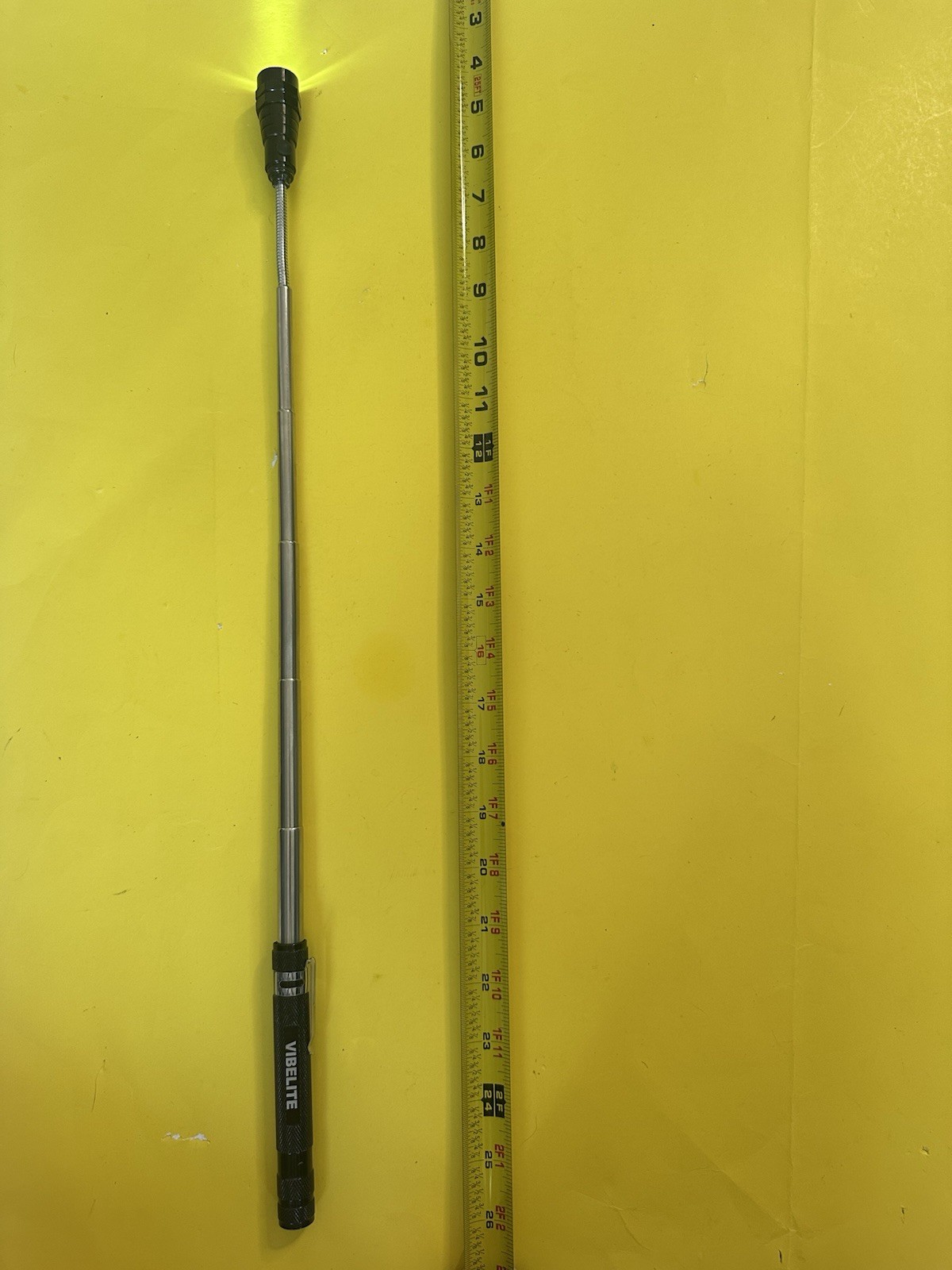VIBELITE Extendable Magnetic Flashlight with Telescoping Magnet Pickup Tool