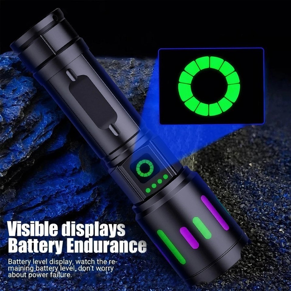 350000000 Lumen Super Bright LED Tactical Flashlight Rechargeable Work Light++=*