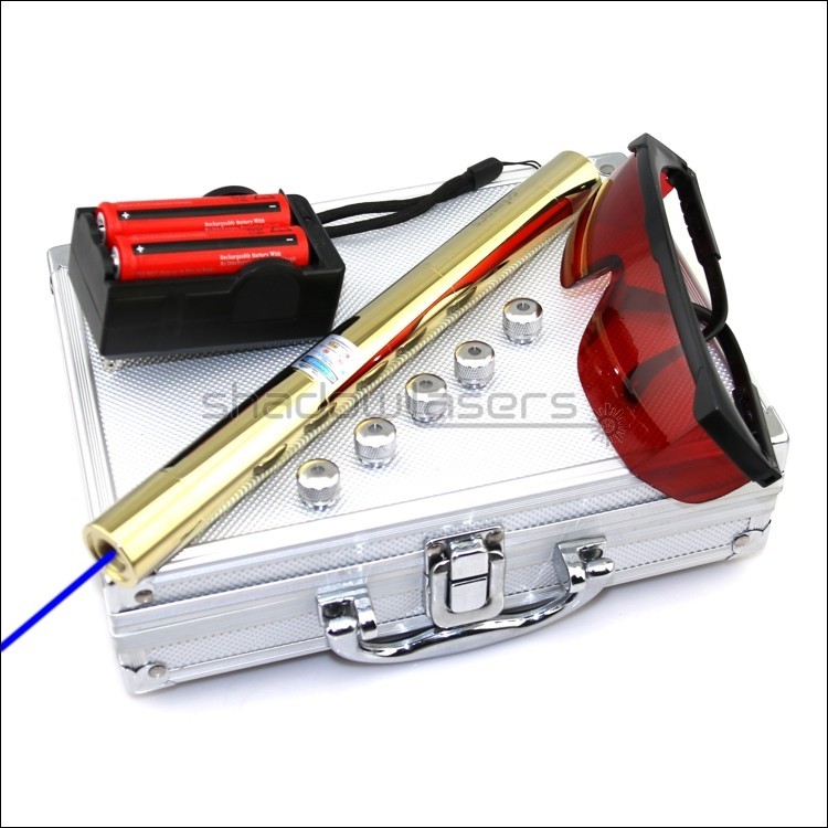 BX5-H 450nm Adjustable Focus Blue Laser Pointer Visible Laser Beam Light US