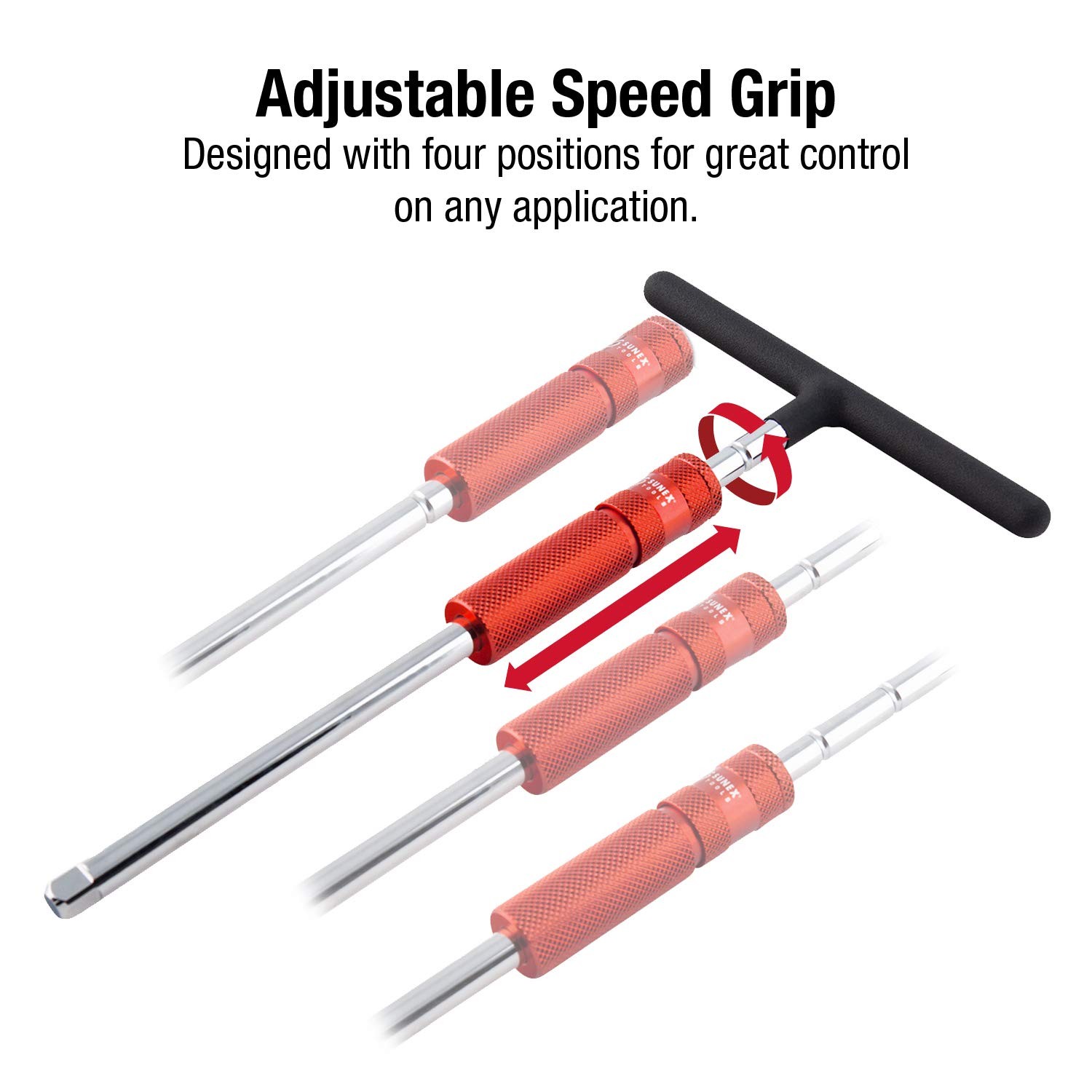 9727 1/4-Inch and 3/8-Inch Drive Adjustable T-Handle Speed Wrench Set, 2-Piece