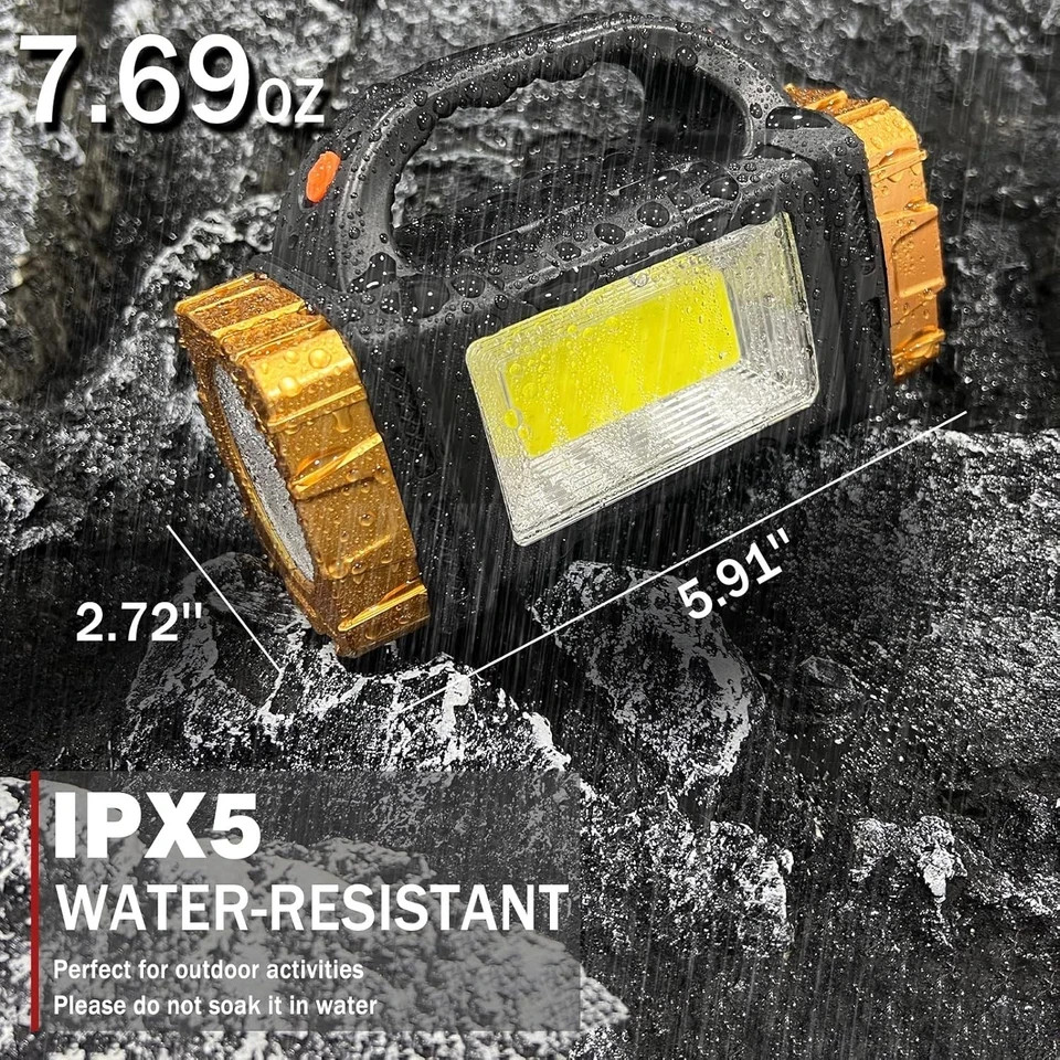 1-Pack Solar Flashlight High Lumens Rechargeable Outdoor Waterproof Spotlight LE