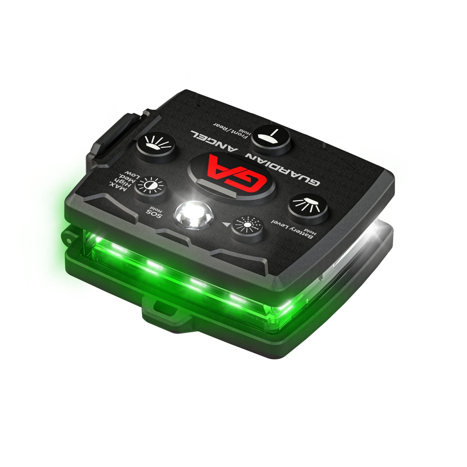 Guardian Angel Micro Series Elite White/Green Wearable Safety Light