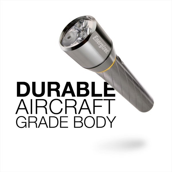 Vision HD 6AA Performance Metal LED FlashLight: 1300 Lumen, Water &