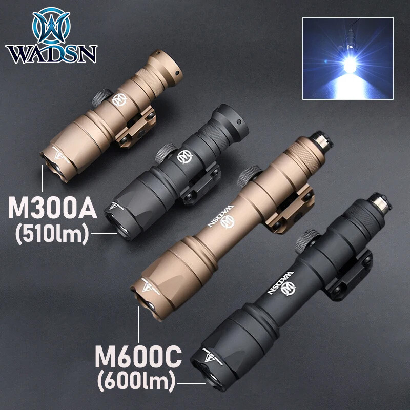 Wadsn Tactical M300A Flashlight M600C Hunting Weapon Light Constant Switch Set