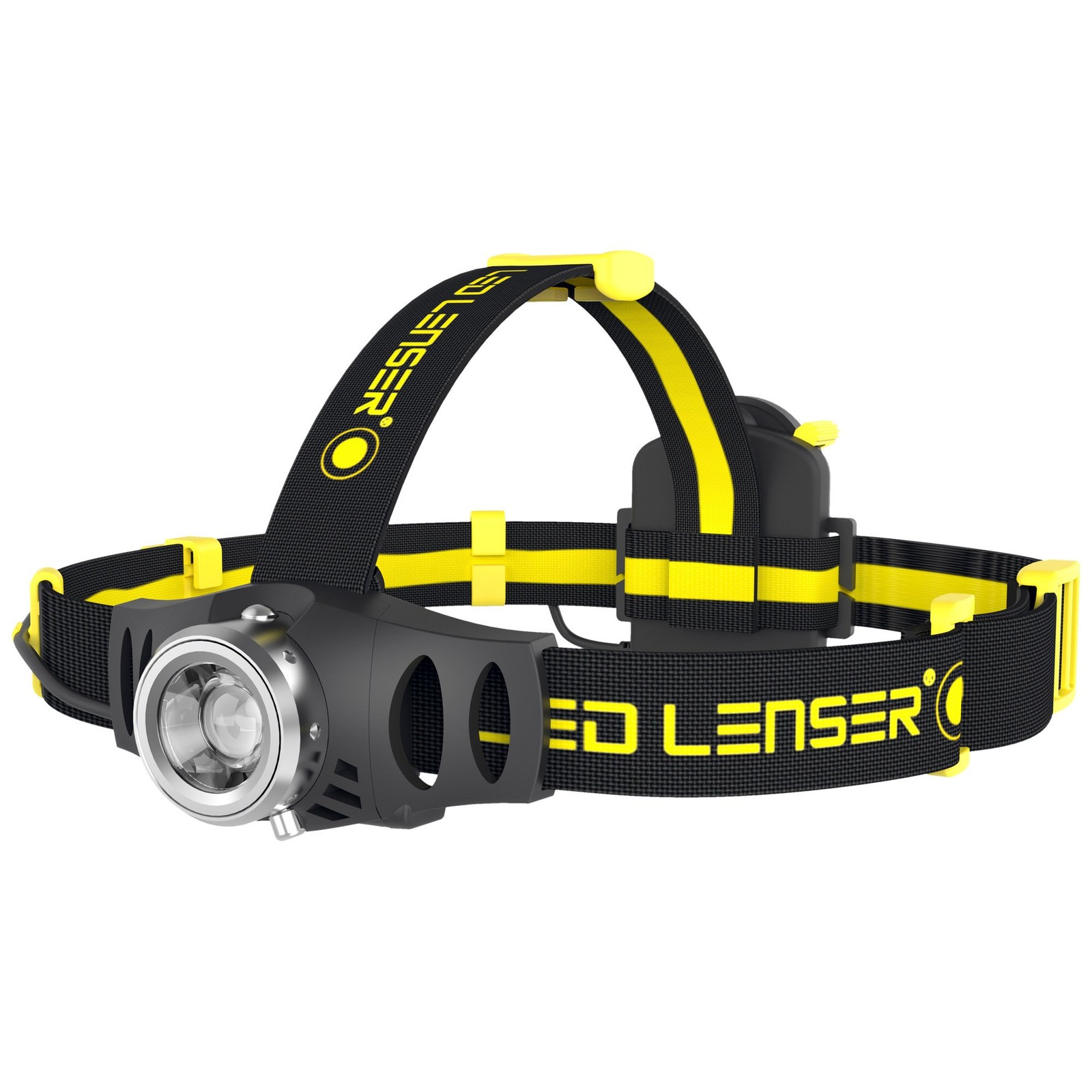 LEDLENSER iH6R Industrial Rechargeable LED Headlamp, 200 Lumens, Black & Yellow
