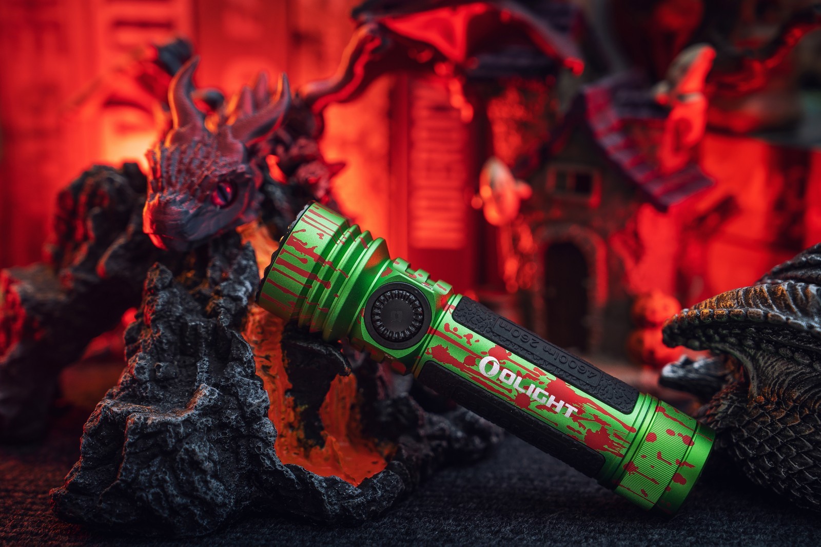 Olight Seeker 4 Pro Zombie Green Flashlight, Versatile Holster, 4600 Lumens, CW