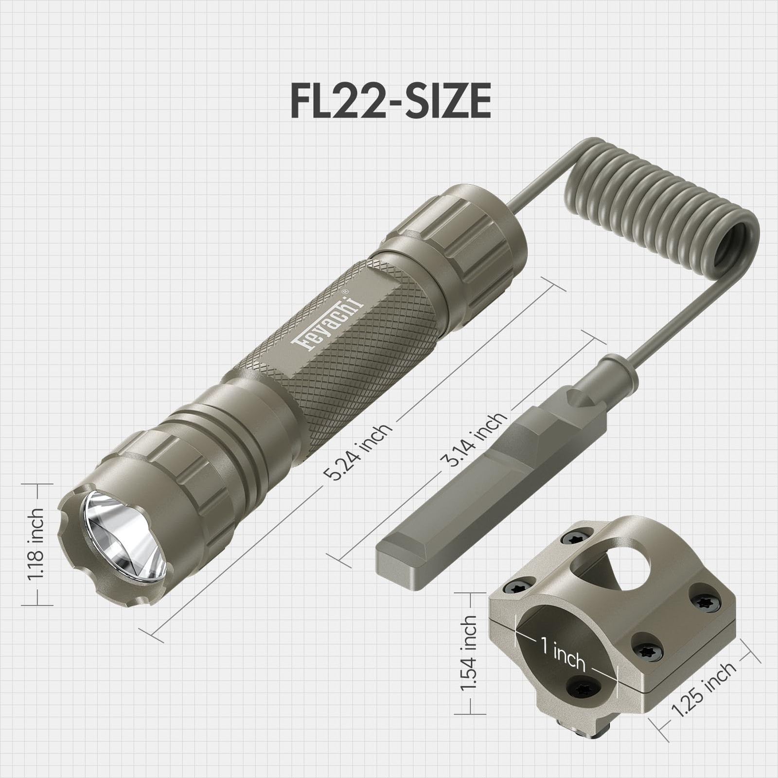 Rifle Light M Lock Flashlight 1200 Lumens IP65 Waterproof LED Rail Mounted Ar…