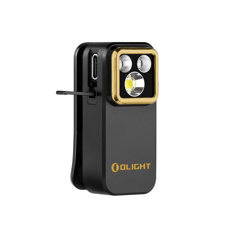 Olight Oclip Pro S Black Multifunctional Clip Light & Oclip Headlamp Strap