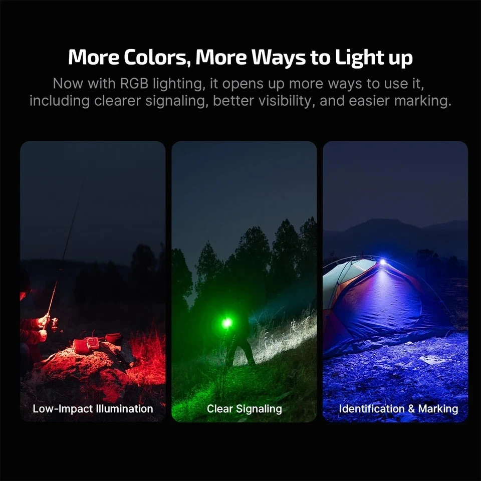 Olight Oclip Pro S 600LM Rechargeable EDC Clip Flashlight RGB UV USB-C
