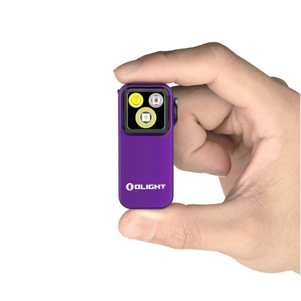 Olight Oclip Pro Romance Rose Arrow Purple, Floodlight Spotlight/Red Light, 500L