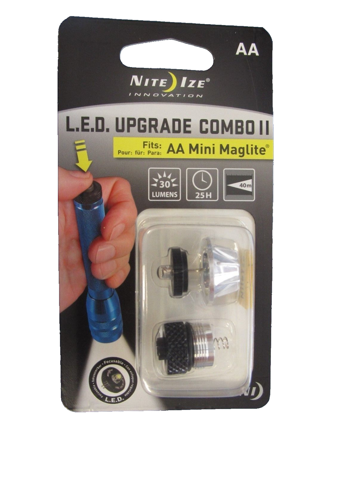 Nite Ize LED Upgrade Combo II Fits: AA Mini Maglite #LUC2-07 NEW