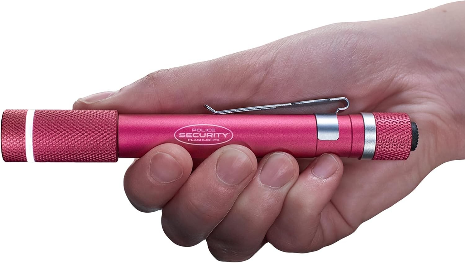 Aura Pink Penlight Flashlight – 270 Lumens, Water-Resistant, Compact Design