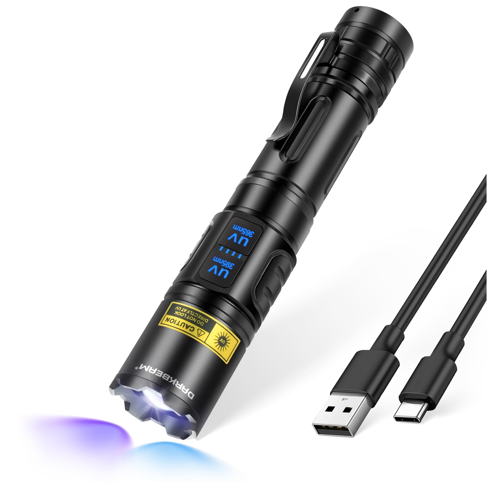 DARKBEAM UV Pocket-size (A900), 365nm(Bluish) + 395nm(violetish)-1 Pack