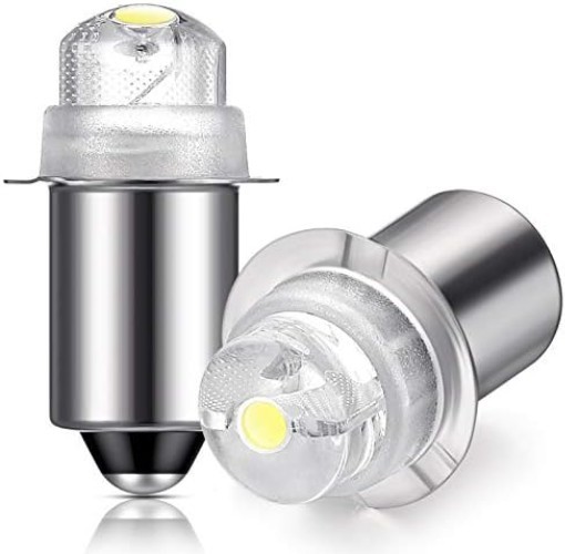 30 Lumen 3-Volt LED Torch Bulbs – Compact Size with 10 Lifespan (2-Pack)